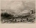 Město Thyatira, Malá Asie – Robert Walsh & Thomas Allom, 1836