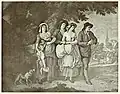 The Deserted Village, ilustrace z roku 1800.