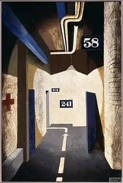 John Piper: The Passage to the Control-room at South West Regional Headquarters, Bristol