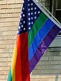 „Freedom flag“, založená na vlajce USA.