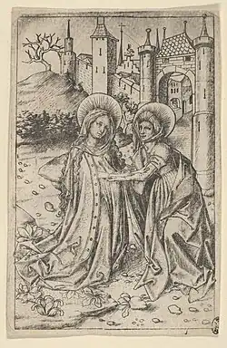 Navštívení (pol. 15. stol.), Monogramista E.S.