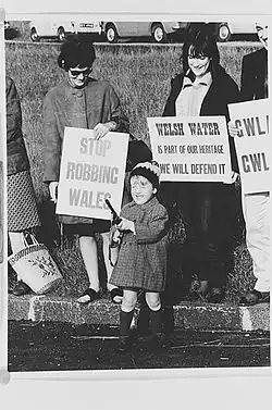 Protesty proti stavbě přehrady Llyn Celyn, 1965