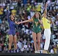 Cláudia Leitte, Jennifer Lopez a Pitbull na zahajovacím cremoniálu