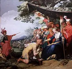 Theagen a Charikleia, obraz od Abrahama Bloemaerta z roku 1626
