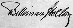 Theobald von Bethmann-Hollweg, podpis