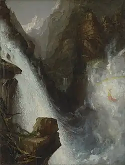 Thomas Cole:Scene from Byron’s “Manfred” (1833), olej na plátně.