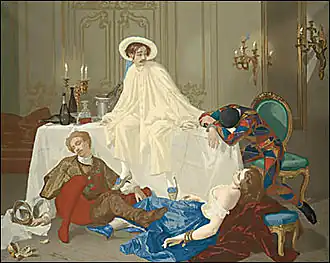 Večeře po maškarním bálu (1857)