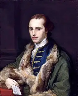 Reverend Thomas Kerrich, kolem 1774, dříve v Geldeston Hall, Norfolk