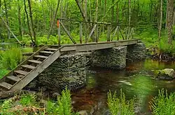 Pilíře mostku, Delaware State Forest, Pensylvánie