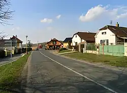 Mělnická ulice v Tišicích