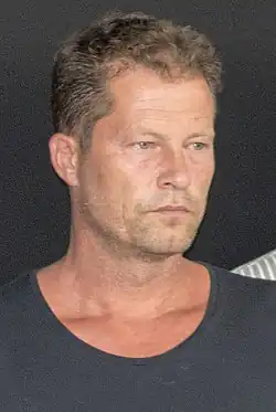 Til Schweiger na novinářské konferenci filmu Jan Žižka z roku 2018