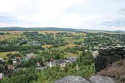 Tisá – pohled z Tiských stěn