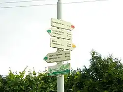 rozcestník Točná