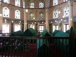 Hrobka Handan Sultan vedle hrobky Mehmeda III. v Hagia Sofia.