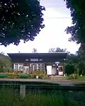 vlaková zastávka, stav v roce 2008 před zdvoukolejněním trati