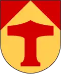 Thórovo kladivo jako heraldický symbol coby znak švédské oblasti Torsås