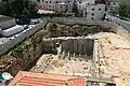 Dnešní archeologické naleziště v oblasti hrobky