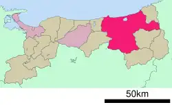 Tottori na mapě