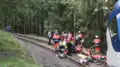 Ošetřování raněných na místě nehody