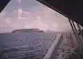 Blížíme se k Porto Santo. V popředí ostrůvek Baixo Ou da Cal.