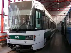 Tramvaj Tatra RT6S v liberecké vozovně