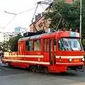 Speciálně upravený vůz tramvaje T3 (ev. č. 5572) v Praze
