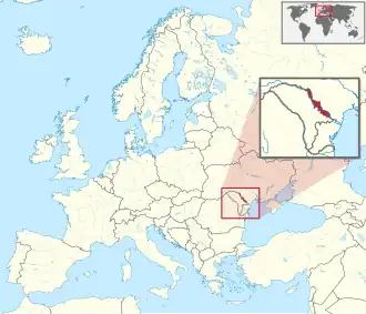 Poloha Podněsterska