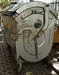 Plechový kontejner.