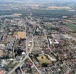 letecký snímek od Traunu
