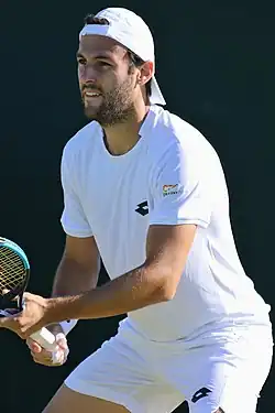 Stefano Travaglia ve Wimbledonu 2018