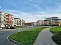 Novější zástavba na Novém Podzámčí