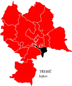 Jejkov na mapě