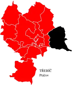 Ptáčov na mapě
