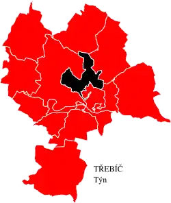 Týn na mapě