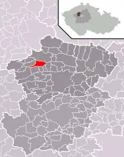 Třebíz na mapě