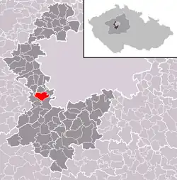 Třebotov na mapě