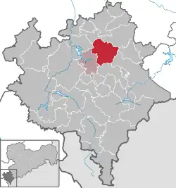 Treuen na mapě