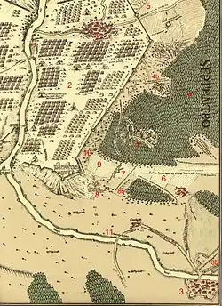 Plán Valdštejnova tábora z rok 1634