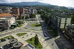 Náměstí Vuka Karadžiće v centru Loznice