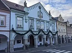 Trhové Sviny - radnice čp. 32 na Žižkově náměstí (stav prosinec 2024).jpg