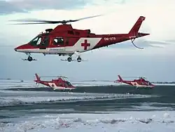 Vrtulník Agusta A109K2 (OM-ATB), který havaroval ve Slovenském ráji
