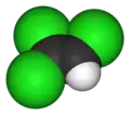 Model molekuly trichlorethylenu