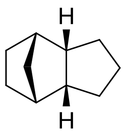 Strukturní vzorec endo-tricyklodekanu