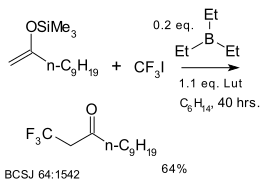 Příprava trifluordodekanonu