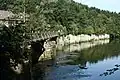 Triftsperre na řece Ilz v pasovské čtvrti Hals
