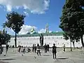 Socha sv. Sergeje před hradbou