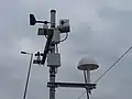 Meteorologická čidla na Trojském mostě v Praze