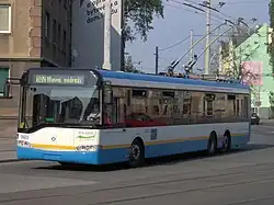 Trolejbus Trollino 15 v ostravských barvách
