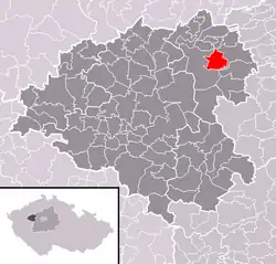 Třtice na mapě