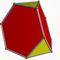 3D pohled na osekaný čtyřstěn
